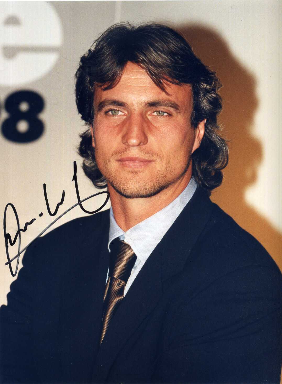 DAVID GINOLA Signed Photo Poster paintinggraph - PSG Tottenham Newcastle FRANCE - Preprint