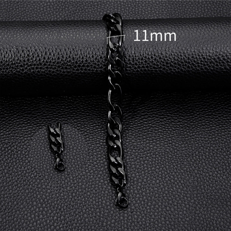 Hot Sale 3/5/7/9/11mm Classic NK3:1 Stainless Steel 18K Cuban Bracelet Unisex