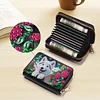 2pcs Dog Pattern Diamond Painting Fashion Card Holder Compact Coin Purse