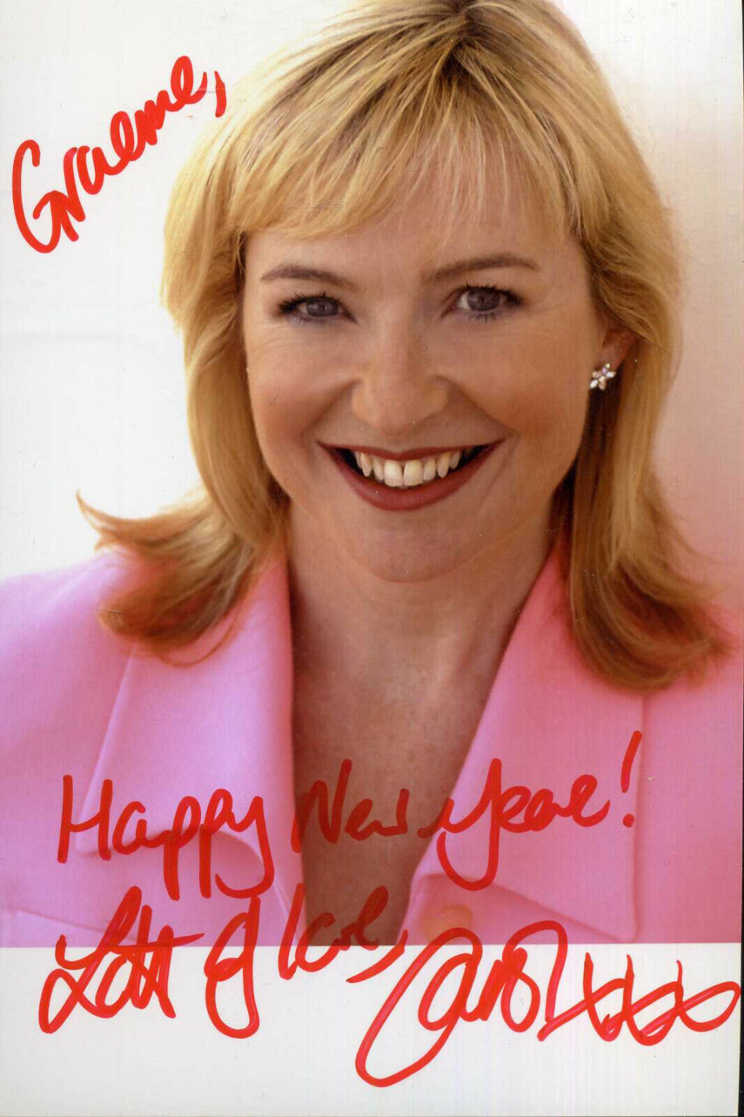 CAROL KIRKWOOD Signed Photo Poster paintinggraph - TV Weather Presenter - preprint