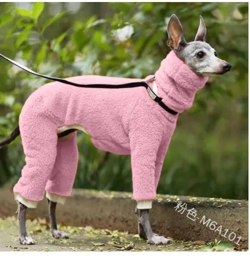Brownm Brownm Double-Sided Velvet Dog Suit New Pet Clothing Pure Color Four-Legged Dog Suit Warm Clothes