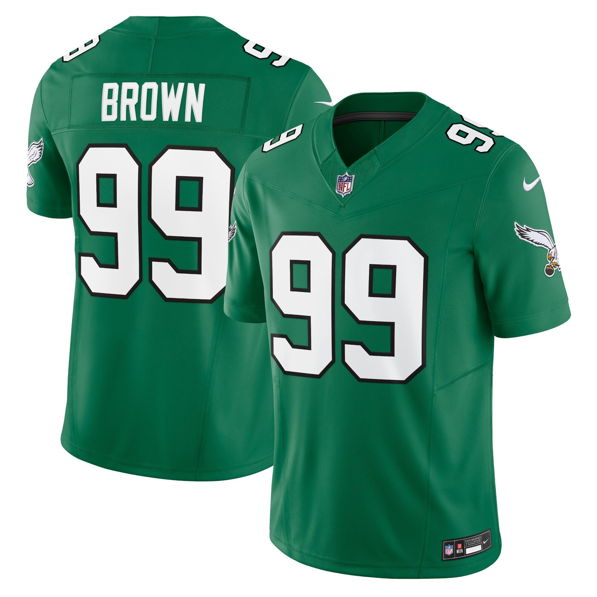 Jerome Brown Philadelphia Eagles Nike Alternate Vapor F.U.S.E. Limited Jersey - Kelly Green mysite