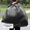 210L / 55Gallon | 50 Micron Industrial-grade Ultra-thick Trash Bags | Made in the USA | Heavy Duty | Bulk | Great Value | Black Multi-Purpose Trash Bags