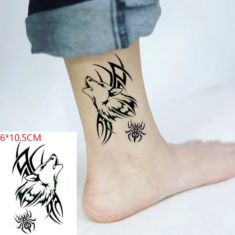 Waterproof Temporary Tattoo Sticker Black Gun AK 47 Flash Tatoo Fake Water Transfer Tatto for Woman Man