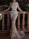 Beaded Sleeveless Evening Maxi Dress