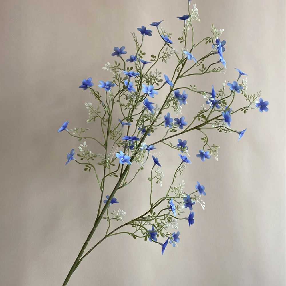 Blue Fake Forget Me Not Wildflowers - 30.5"