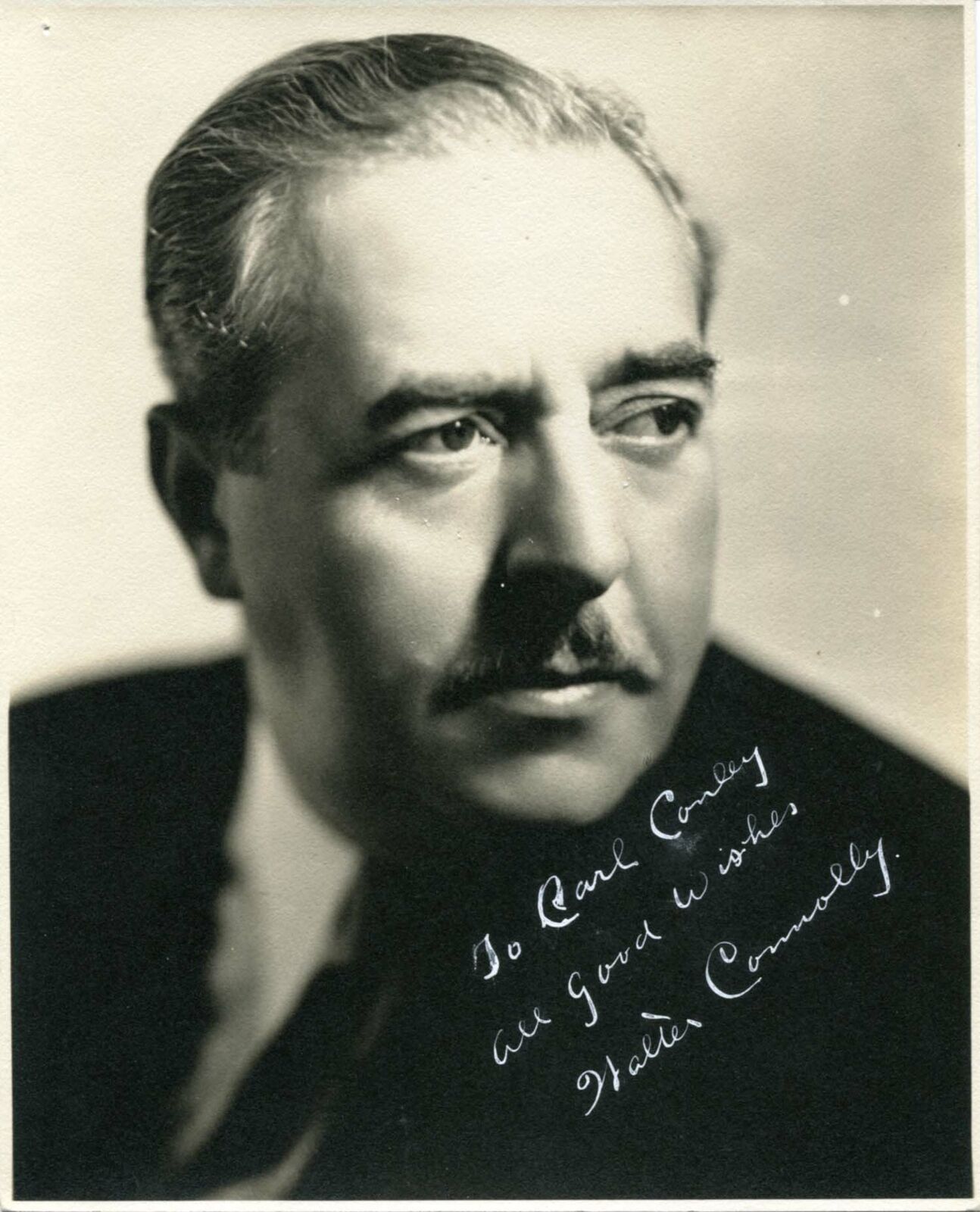 ACTOR Walter Connolly autograph, signed vintage Photo Poster painting