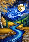 Luxury AB Velvet Diamond Painting Kit - Landscape