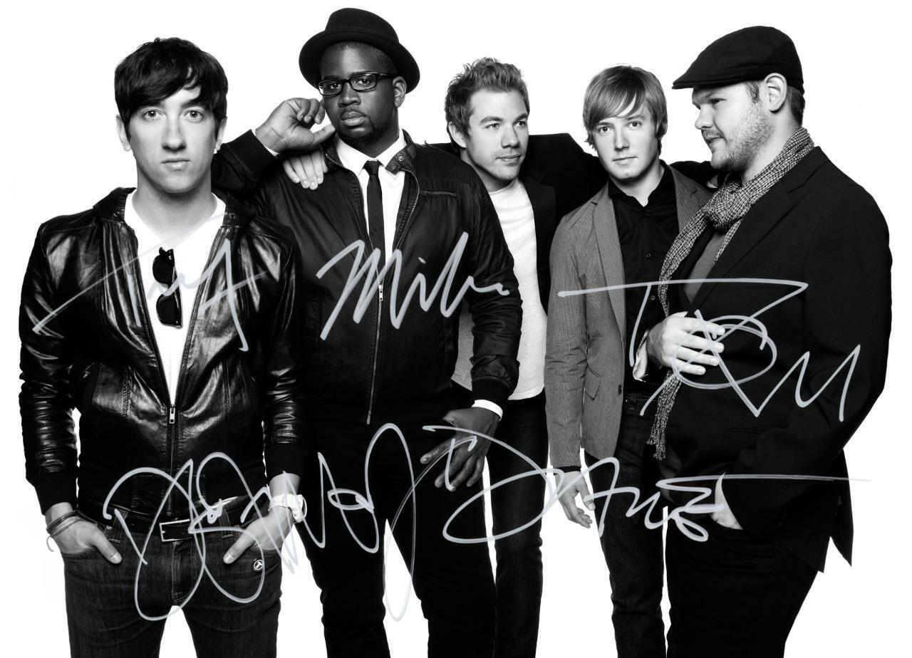 Plain White T'S Band SIGNED AUTOGRAPHED 10 X 8