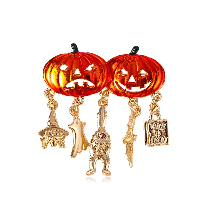 Cute Pin Pumpkin Christmas Tree Letter Alloy Unisex Brooches