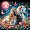 Unicorn Girl - Crystal Rhinestone Diamond Painting