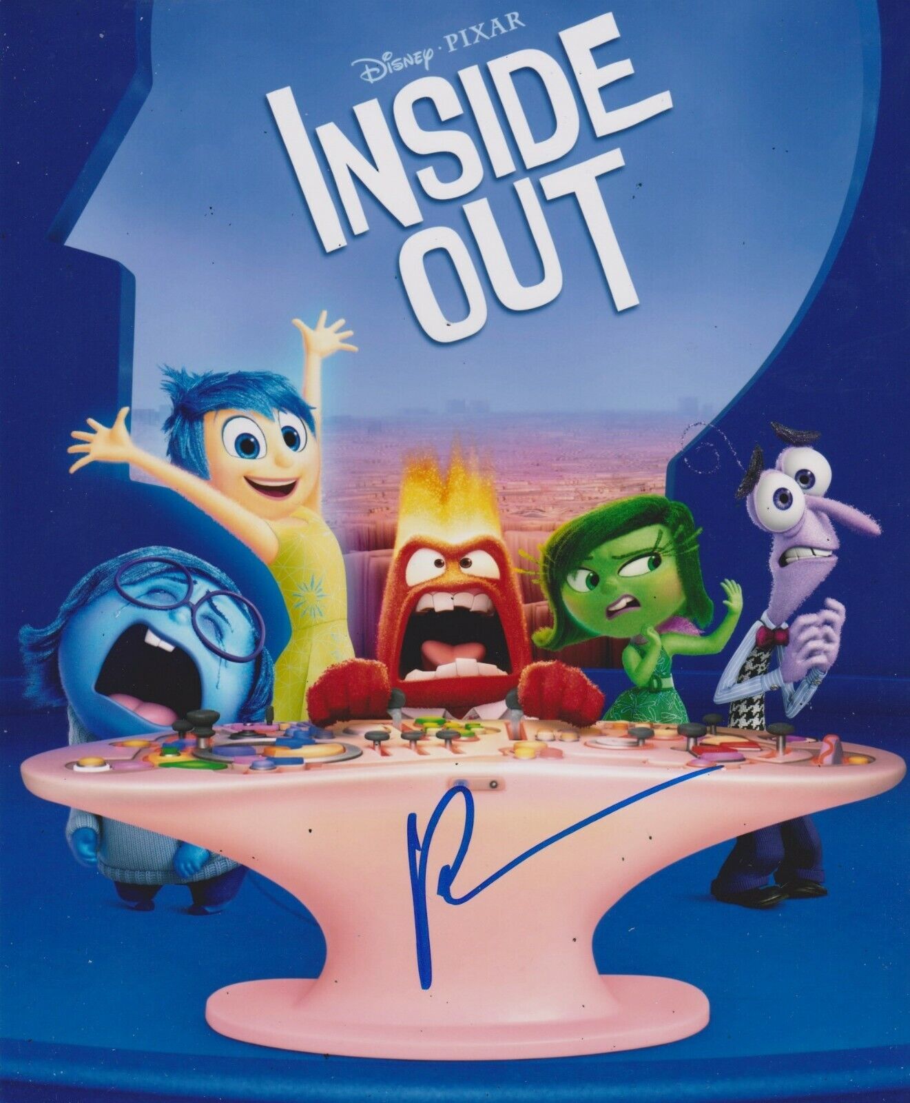 Bill Hader Signed Inside Out 10x8 Photo Poster painting AFTAL