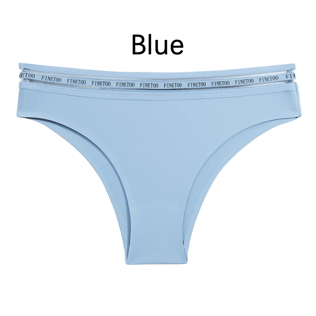 M-XL Seamless Women Panties Sexy Underwear Low-Waist Soft Intimates Lingerie Solid Color Pantys Finetoo Design Female Lingerie