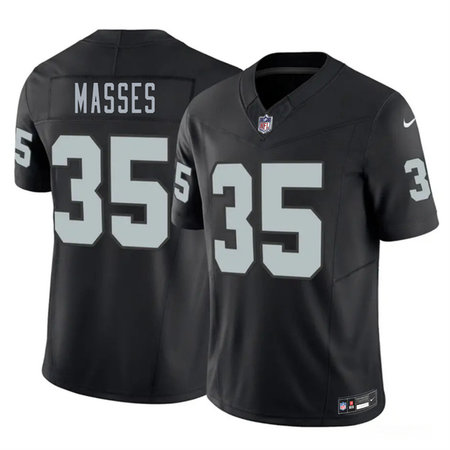 Youth Las Vegas Raiders #35 Hezekiah Masses Black 2026 NFL Draft Vapor F.U.S.E. Limited Jersey