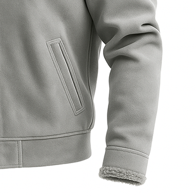 Men's Autumn/Winter New Stand Collar Suede Casual Jacket-inspireuse