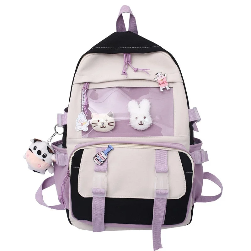 New Nylon Backpack Women Fashion Waterproof Rucksack For Teenage Girls School Bag Cute Student Backpack Female Travel Mochilas