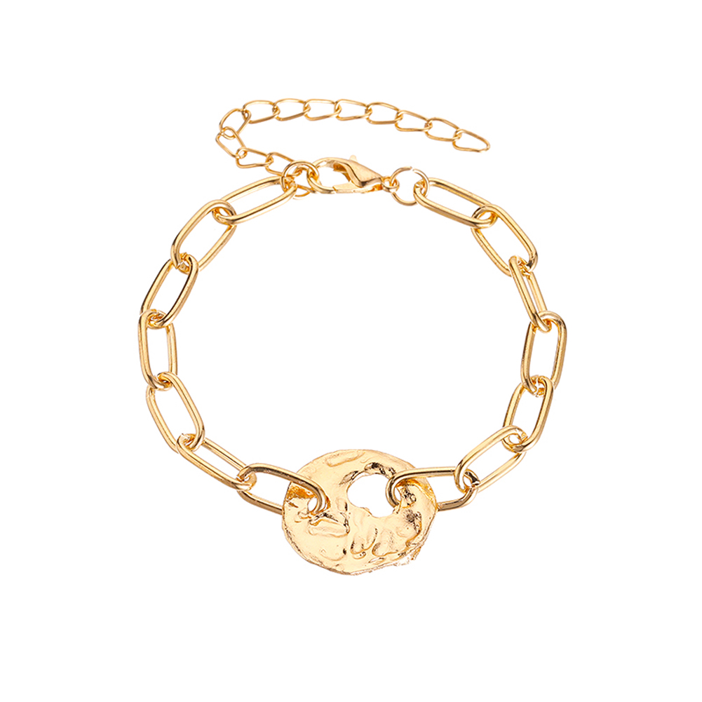 

Geometric Chain Bracelet Charming Pearl Pendant Bangle For Women Jewelry, 501 Original
