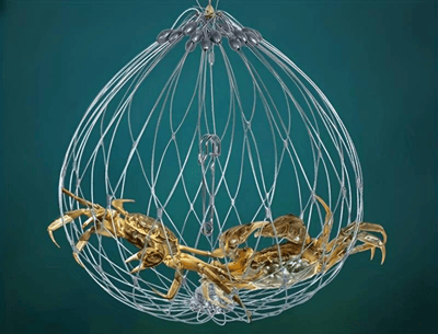 Automatic Opening & Closing Fishing Net Cage