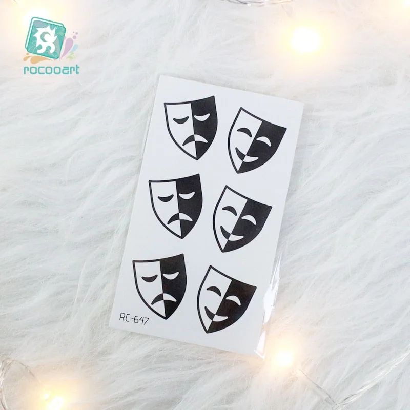 2020 Couple Temporary Tattoos Fashion Cool Body Art Beauty Makeup Valentine's Day Tattoo Waterproof Hand Fake Tatoo 10.5x6cm