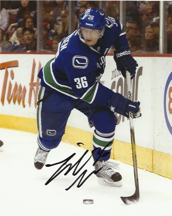 Vancouver Canucks Jannik Hansen Signed Autographed 8x10 Photo Poster painting COA