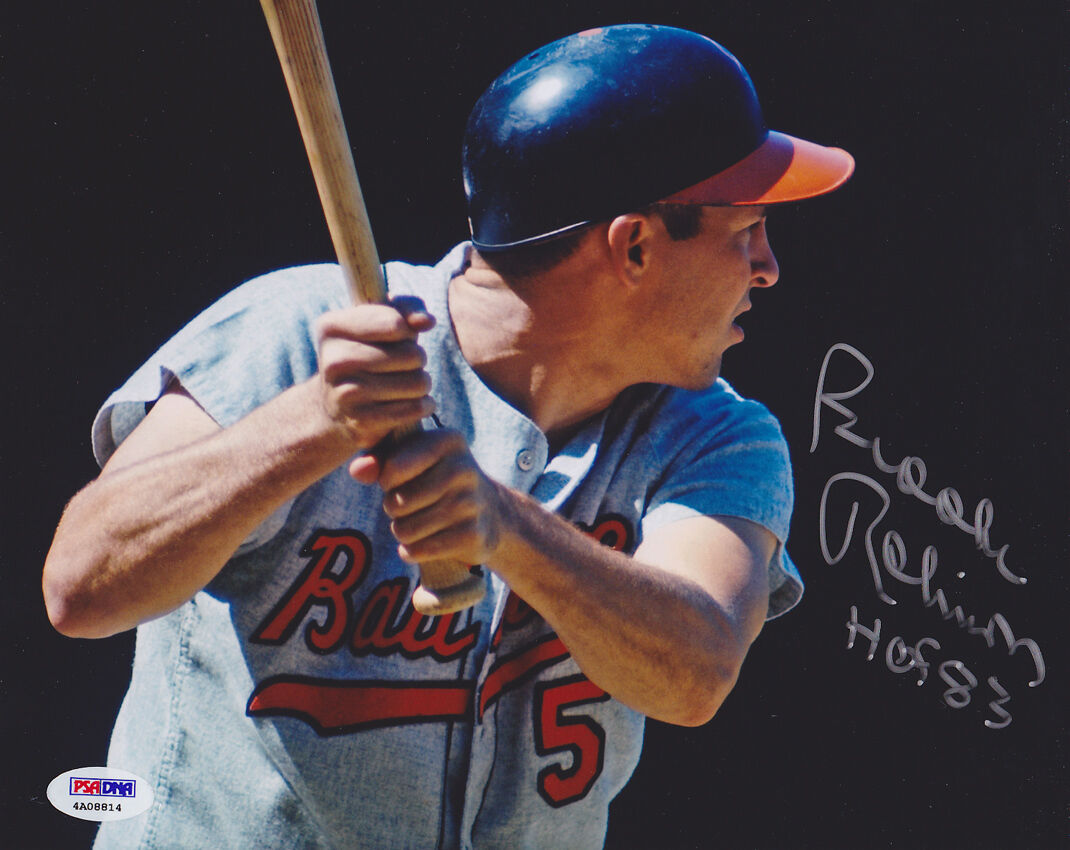 Brooks Robinson SIGNED 8x10 Photo Poster painting +HOF Baltimore Orioles ITP PSA/DNA AUTOGRAPHED