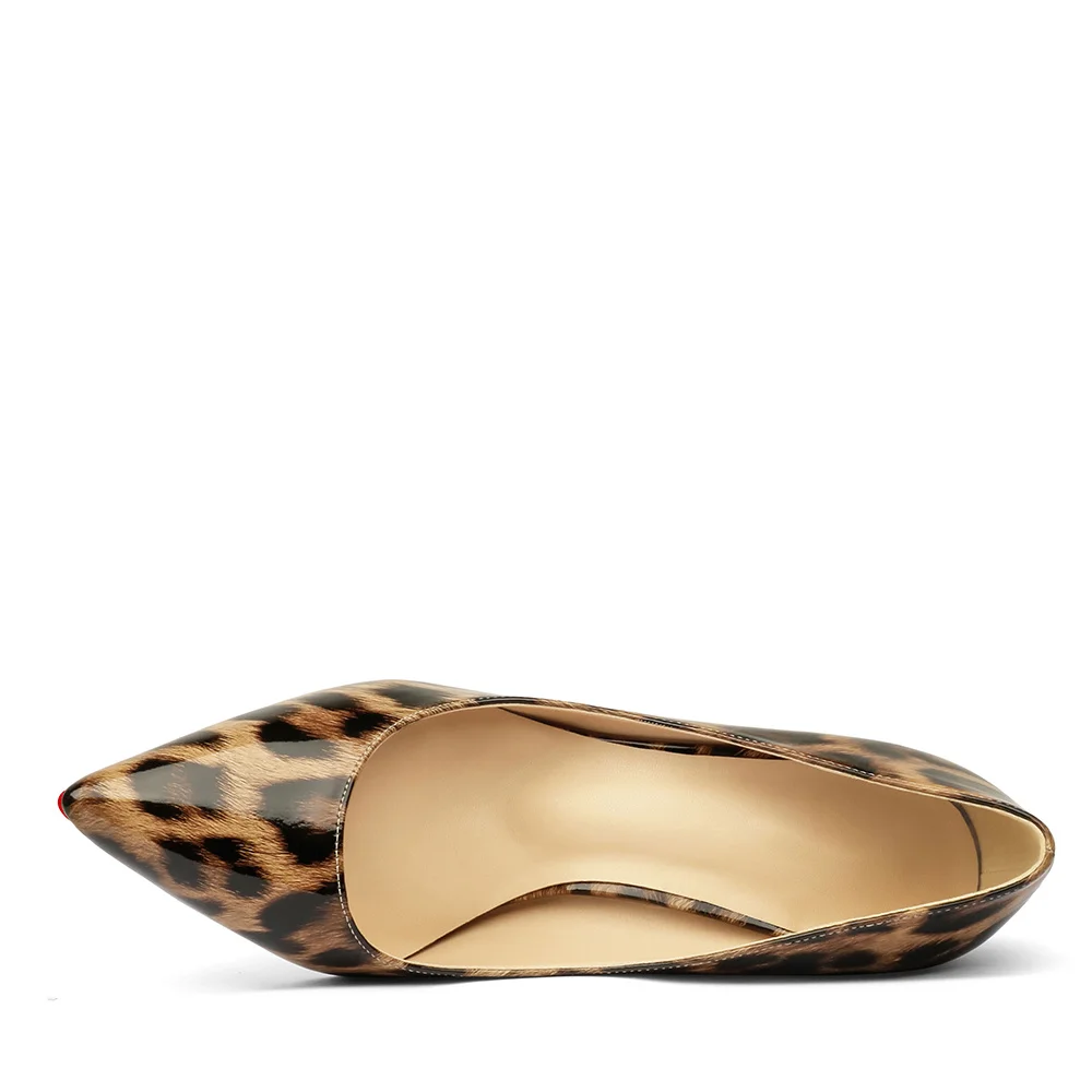 100mm Women's Red Bottom High Heels Party Daily Patent Pumps-MERUMOTE