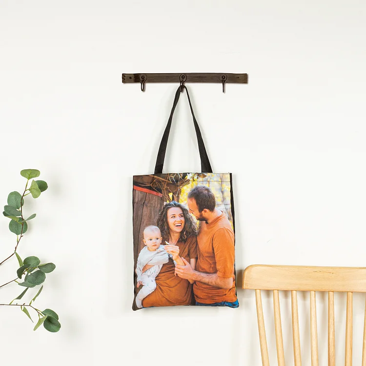 Personalized Photo Tote Bag Custom Canvas Bag Back to School Gifts