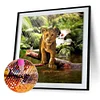 >SALE<5D DIY Diamond Painting Full Drill Lion Zoo Embroidery Cross Stitch Kit Art