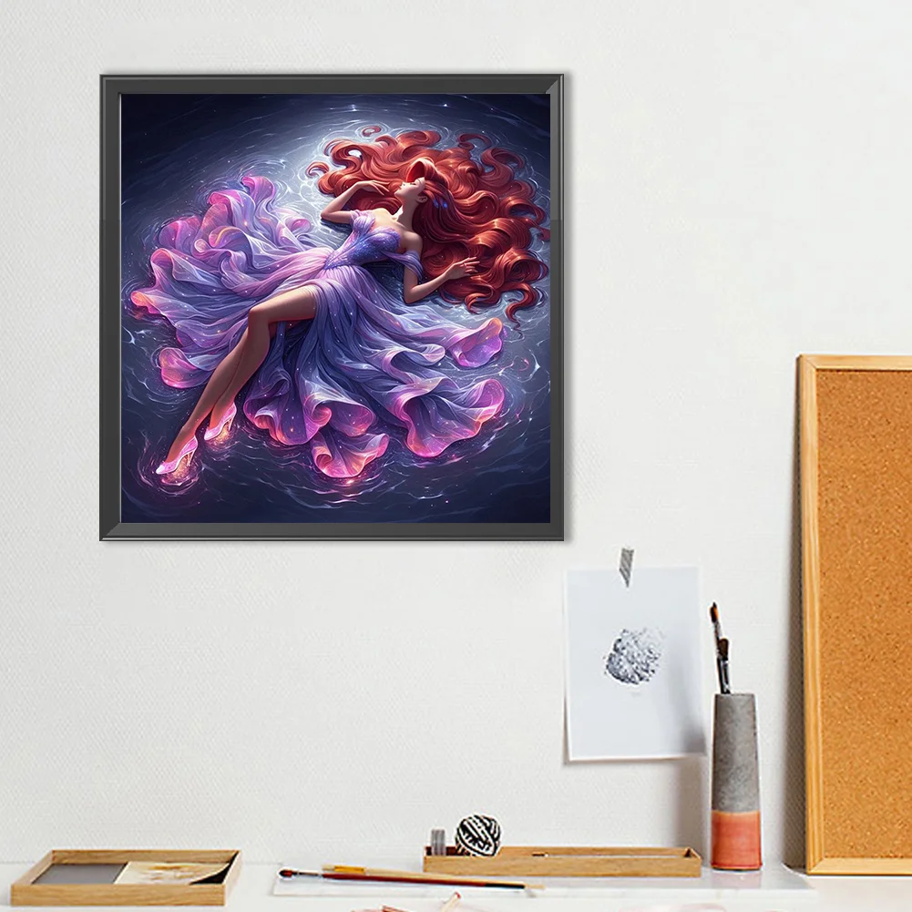 Diamond Painting - Full Round Drill - Mermaid(Canvas|40*40cm)