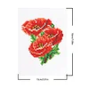 12pcs Flowers 5D DIY Square Drill Diamond Painting Kits for Adults Beginners Home Decor Diamonds Paintings Gem Art 5.91x7.09in