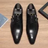 Luxury Mens double Monk Strap Dress Shoes
