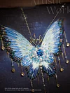 3D DIY Bead Embroidery Butterfly With Frame Home Decor Gift Tabletop Display Kit(Include Embroidery Hoop)