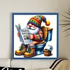 Gnome Reading A Newspaper-11CT Stamped Cross Stitch 45*45cm/17.72*17.72in tapestrymarket