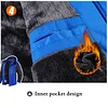 Men's Winter Waterproof Ski Jacket Softshell Fleece Snowboarding Jackets Fishing Hiking Coat With Detachable Hood