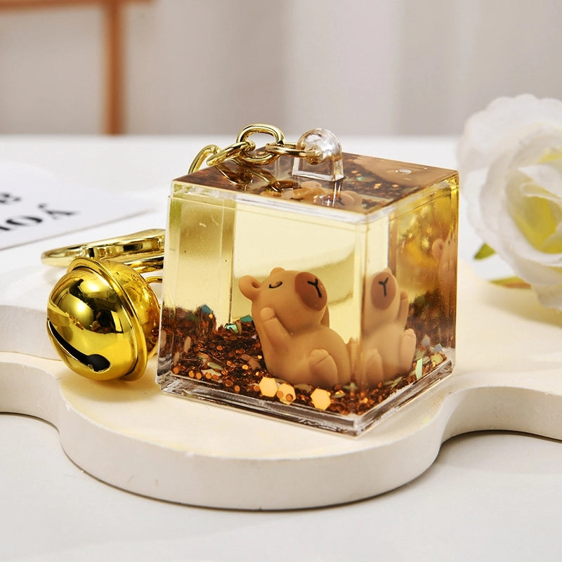 Cute Animal Capybara Arylic Unisex Bag Pendant Keychain
