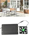 12V 10W Solar Exhaust Fan IP65 Waterproof Solar Panel Powered Fan Air Extractor