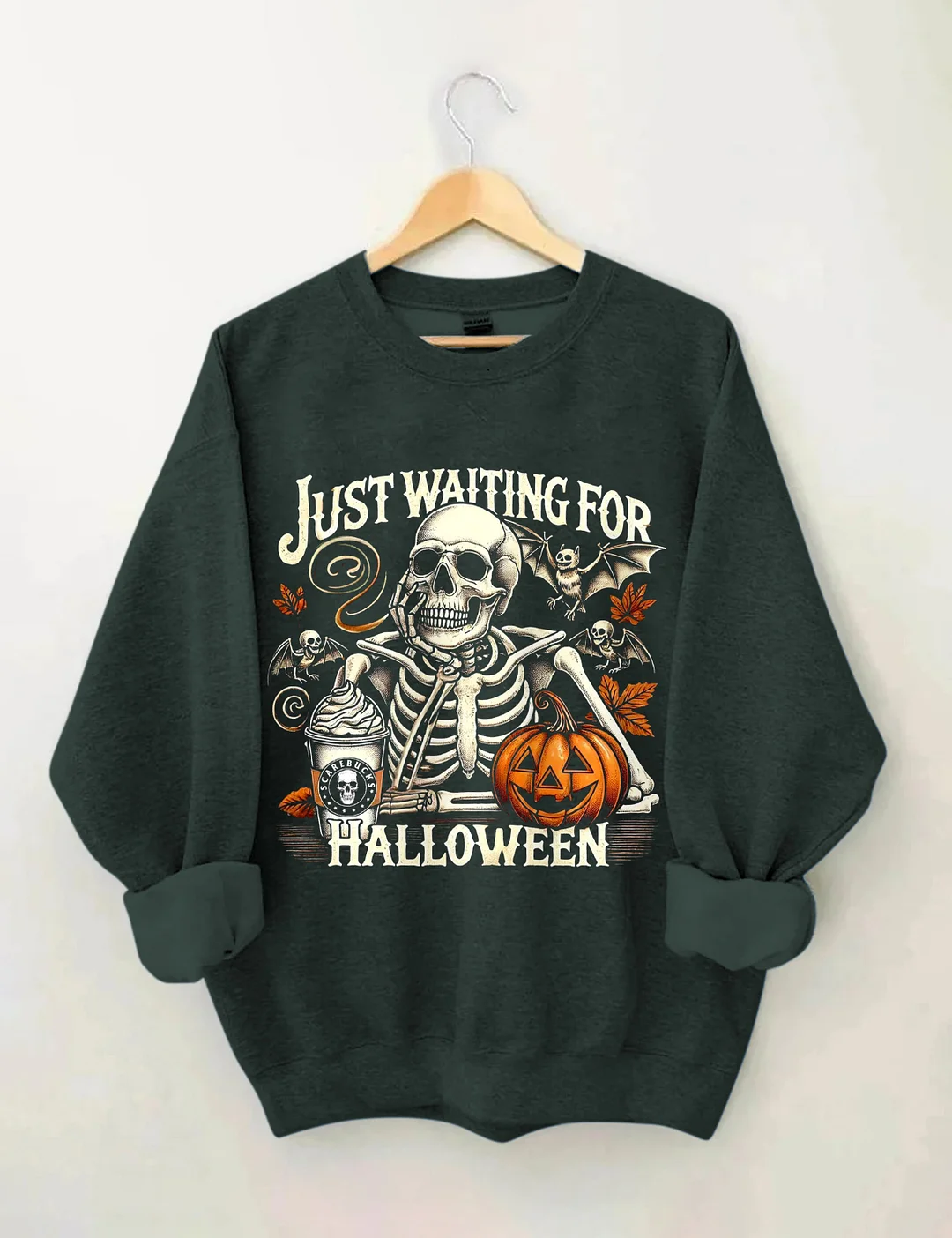Just Waiting For Halloween Sweatshirt
