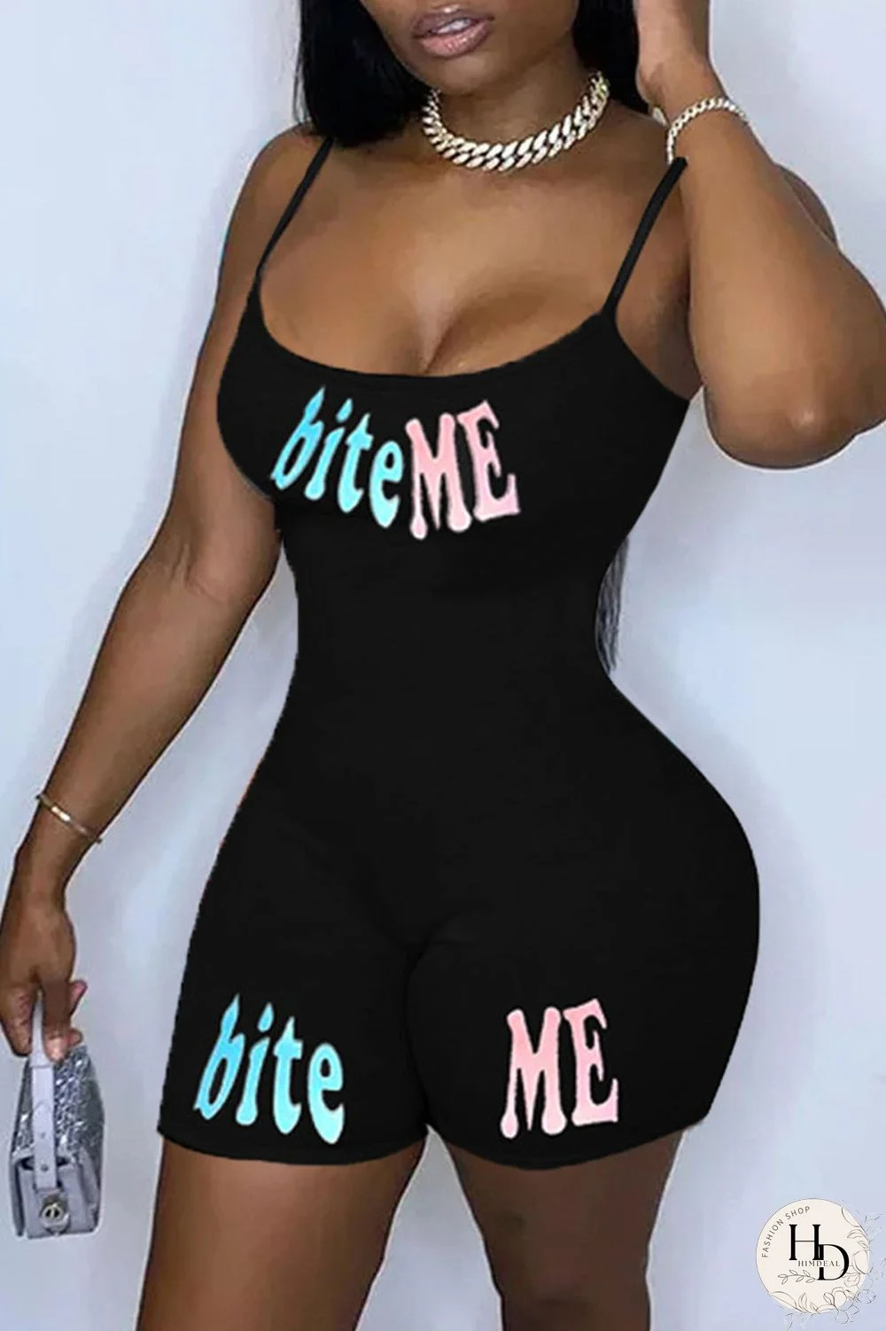 Yellow Sexy Print Split Joint Spaghetti Strap Regular Jumpsuits