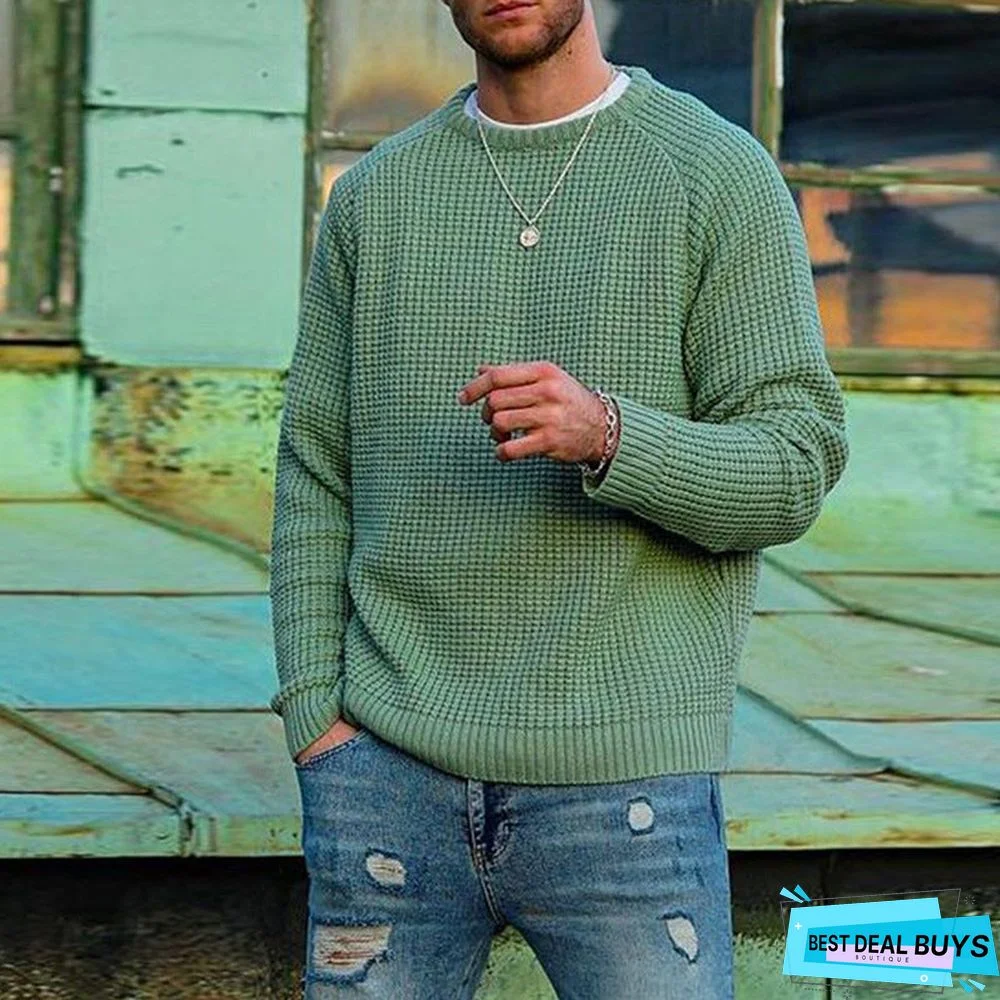 Men's Sweater Round Neck Casual