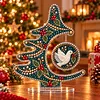 DIY Pearl Diamond Painting Acrylic Stand, Christmas Tabletop Decoration, Special Shaped Diamond Art Craft Kit for Home Decor