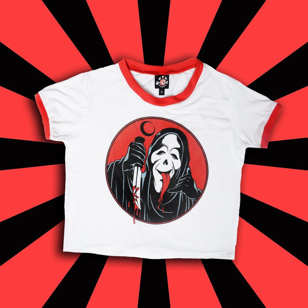 Ghostface Ringer Tee (White)