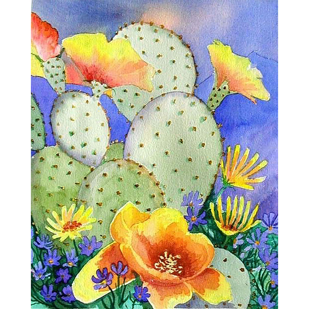 

Cactus Plant - Round Drill Diamond Painting - 30*40CM, 501 Original