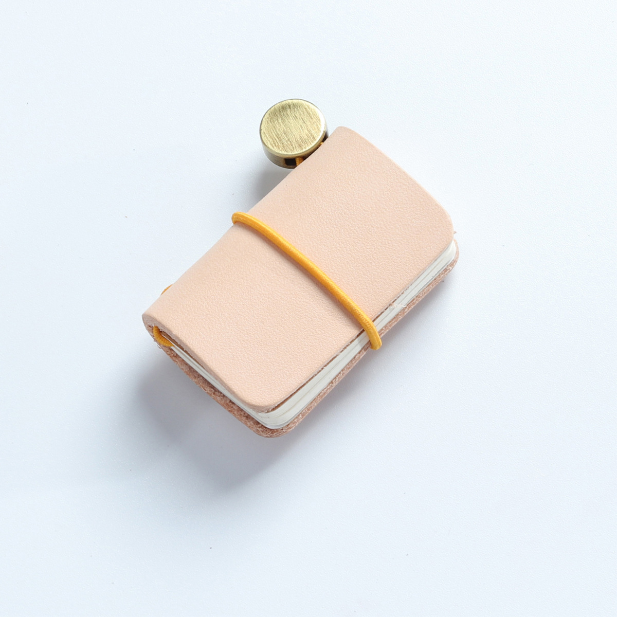 Japanese Vintage Cowhide Cover Mini Traveler Notebook Pendant Portable Notepad Retro Bandage Journal Daily Diary School Supplies