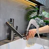 All-Copper Digital Display Basin Faucet Hot And Cold Wash Basin Wash Basin Bathroom Household Undercounter Basin Faucet
