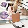 PU Flowers Diamond Painting Notecard Box with Papers for DIY Art Craft