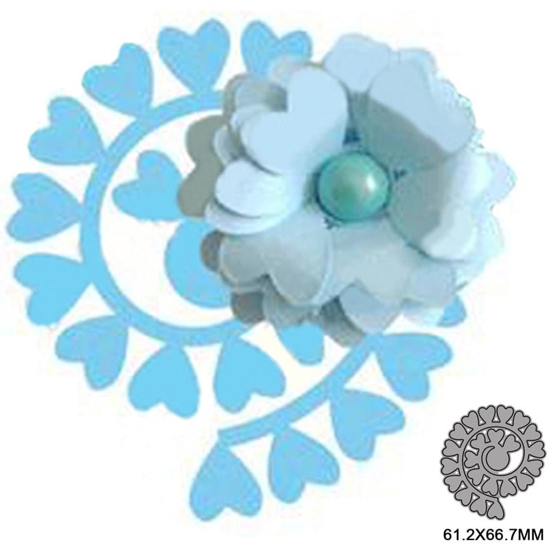Spiral Flower Metal Cutting Dies for DIY Scrapbooking Album Paper Cards Decorative Crafts Embossing Die Cuts Christmas 2021new