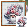 (US Only)Gnome Printed Cross Stitch Kit 40x40cm DIY 11CT Thread Art Needlework Home Decor