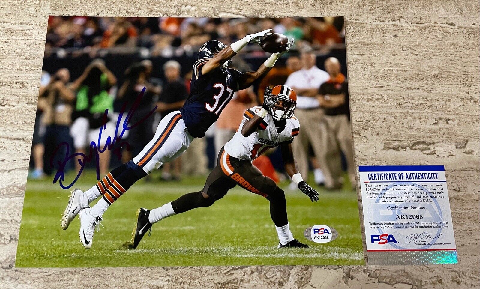Bryce Callahan Chicago Bears Broncos Autographed Signed 8X10 Photo Poster painting PSA/DNA COA