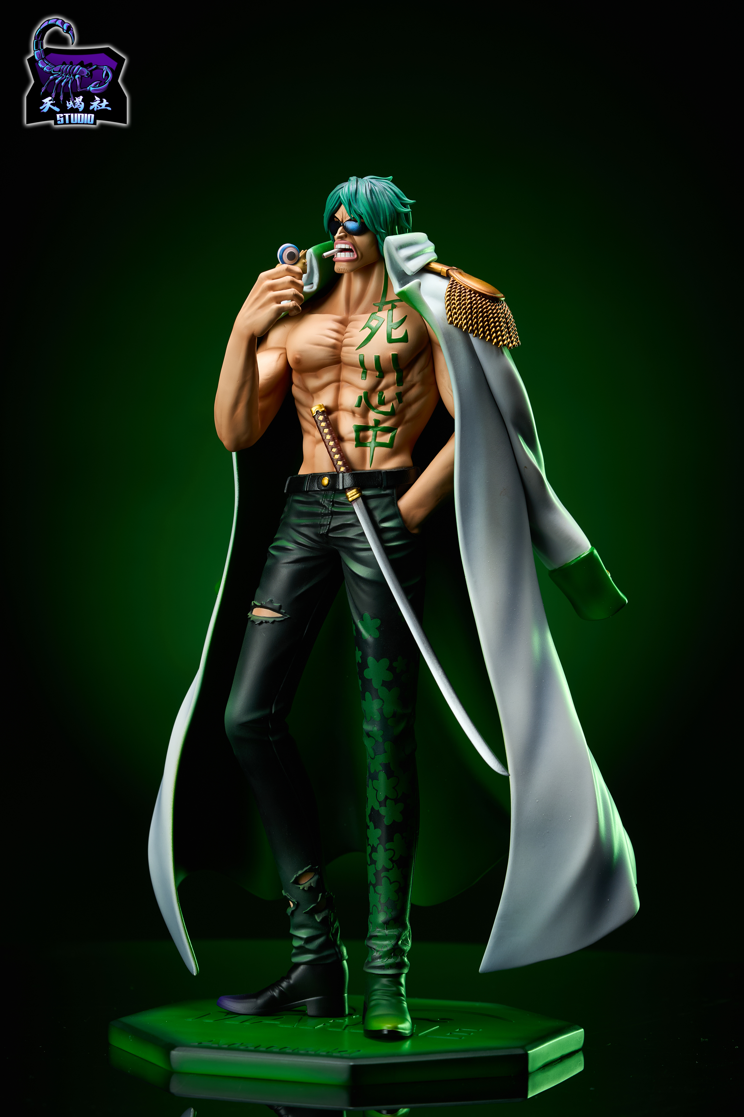 Tian Xie She Studio - One Piece Navy Admiral Series Aramaki Ryokugyu Statue(GK)-