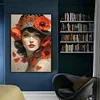 Poppy Woman-11CT Stamped Cross Stitch 40*60cm/15.75*23.62in(Big Size)